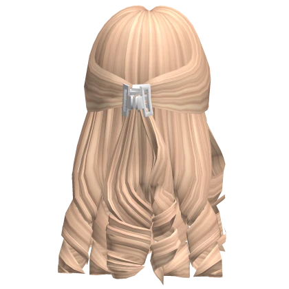 Soft Winter Curly Hair w/ Claw Clip (Blonde)