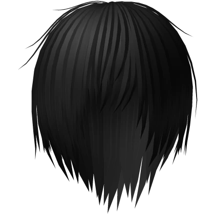 Black Scene spiky teased messy emo vkei hair