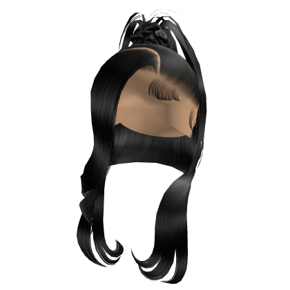 Spiky Half Updo [Black]