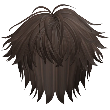 Brown - Messy Fluffy Cool Anime Male Hair