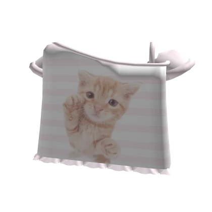 ♡ cutesy off shoulder cat shirt