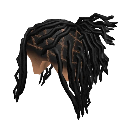 Half Up Wavy Locs 1/2  [Black]