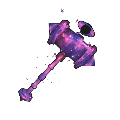 Cartoony Galaxy Hammer Black