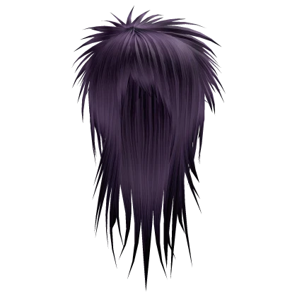 Purple Long Vkei Scene Emo Hair