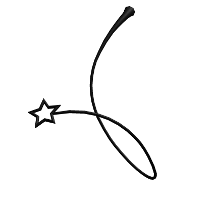 Tiny Cute Star Tail [ Black ]