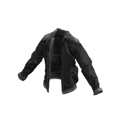 Black Leather Bomber Jacket