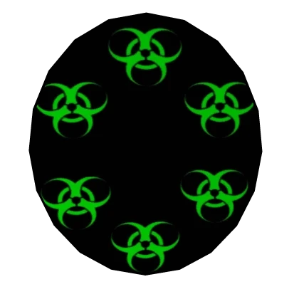 GREEN AND BLACK TOXIC HAT