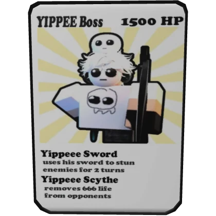 [CANCELLED ITEM] YIPPEE Boss Trading Card