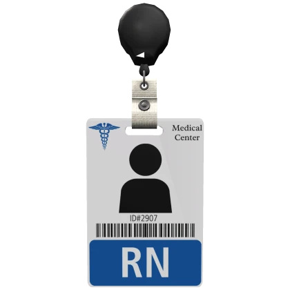 Registered Nurse ID Card Badge