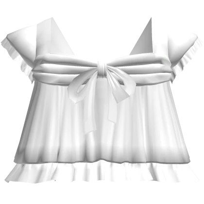 pretty summer doll ruffle dress white
