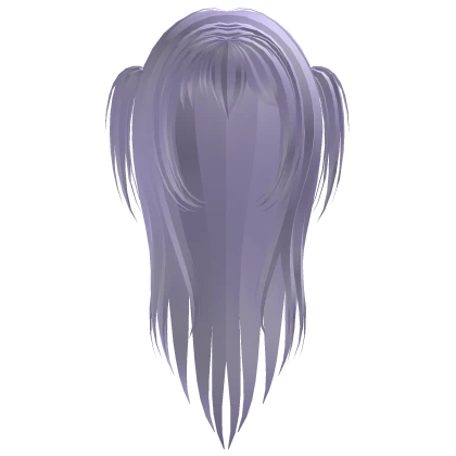 striped spikey hair with pigtails in pastel purple