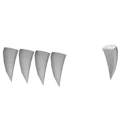 [R6] Right White Long Claws 1.0