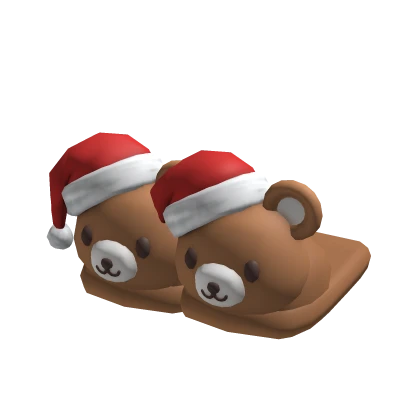 ♡ christmas bear slippers