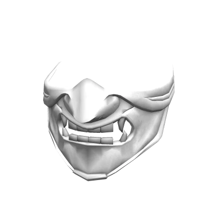 White Scale Samurai Mask