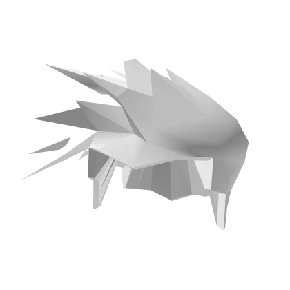 White Spiky Handsome Hair