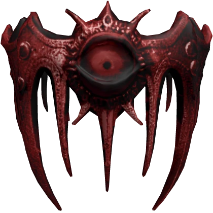 Blood Red Paranoid Third Eye Evil Headdress Crown