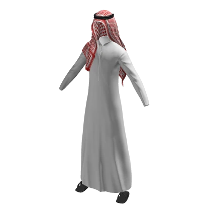 Sheikh Outfit White Kandura Thawb Traditional Arab