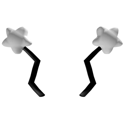 Zig-Zag Star TV Robot Antenna (White and Black)