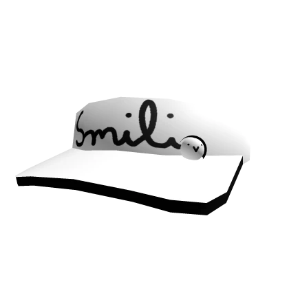 Classic White Smili Visor