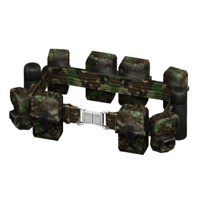 Military Army Bag Belt Camo