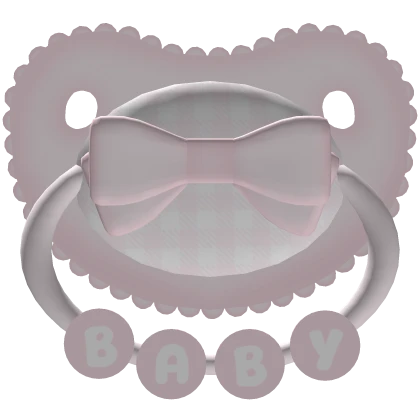 ୨୧ ꒱ cute baby pacifier in pink