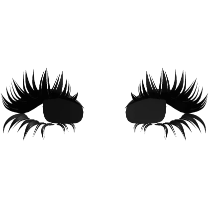 ♡ girly anime lashes v3 (black)