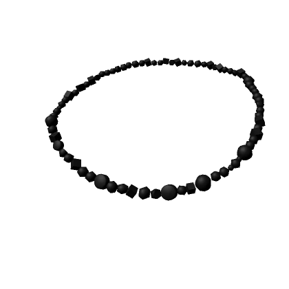 Black Bead Necklace 3.0