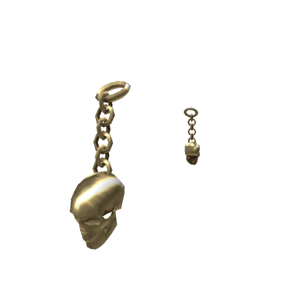 Gold Skull Earrings