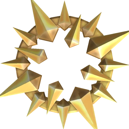 Golden Floating Spike Circle