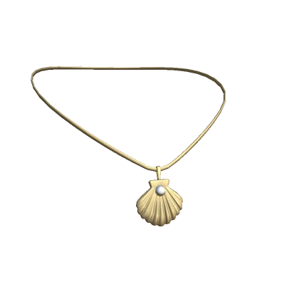 Mermaid Seashell Necklace Gold