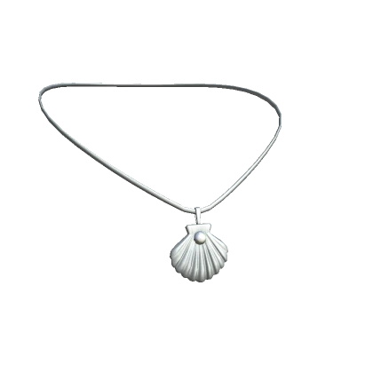 Mermaid Seashell Necklace Silver