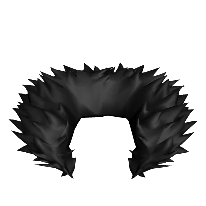 large black neck fur shorter