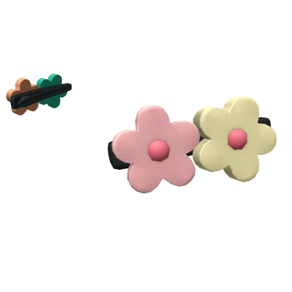 Miau Flower Hair Clips v7