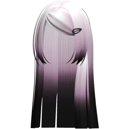 🤍 long protagonist swept scene hair purple black