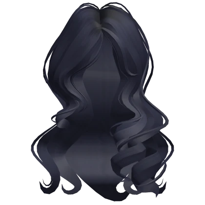 ♡ soft delicate curls in dark blue