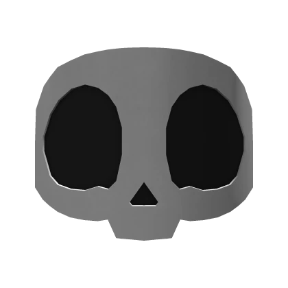 Cute Halloween Skull Mask - White