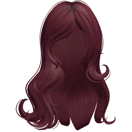 ♡ silky long ethereal hair in cherry red 