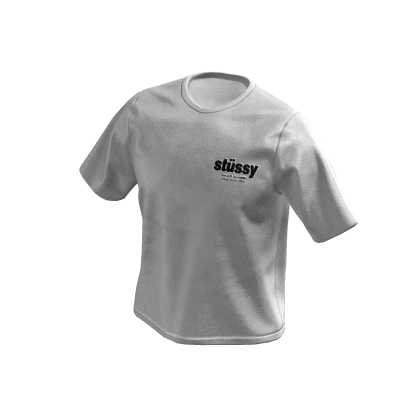 Stussy White y2k Tee