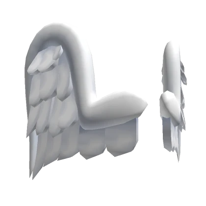 Plush Cherub Angel Wings White