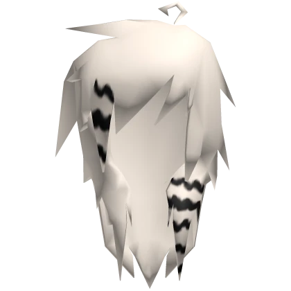 Low Poly Scene Hair (blonde/black stripes)