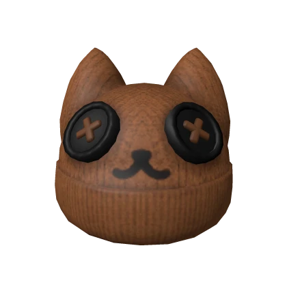 Brown Kitty Beanie 2.0