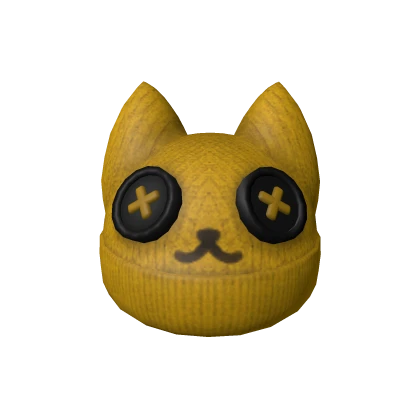 Yellow Kitty Beanie 2.0