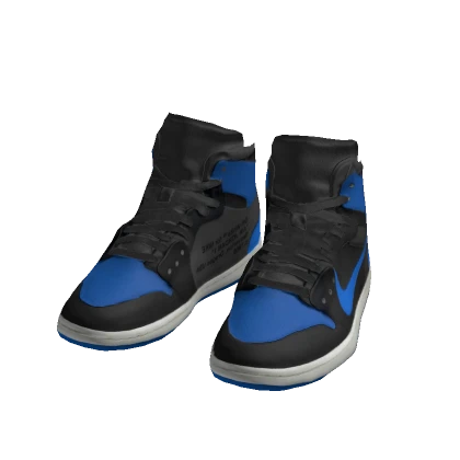 Jord 1 x Off Whit ''Black Royal Blue''