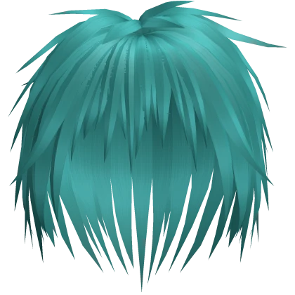Teal Spiky Scene Hair