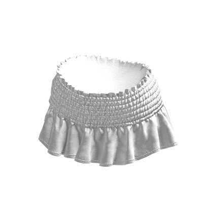 BB White Boho Chic Ruffled Summer Mini Skirt