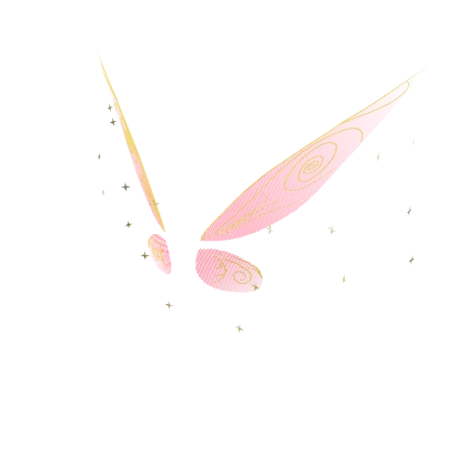 Transparent Pink Tinkerbell Pixie Fairy Wings
