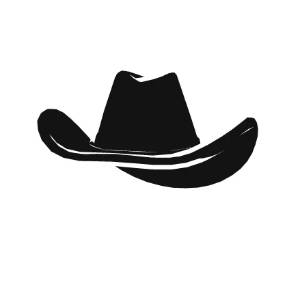 White Cartoony Cowboy