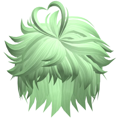 Valentines Messy Boy Emo Fluffy Ahoge Heart Green