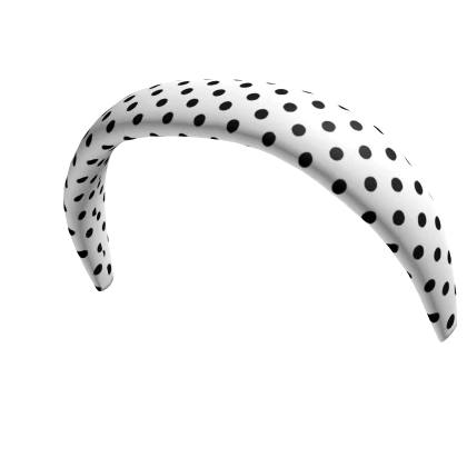 Polka Dot Headband - Black/White