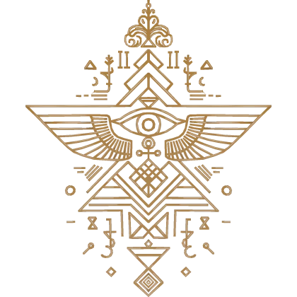 Ancient Egyptian Mystical Eye Aura Gold